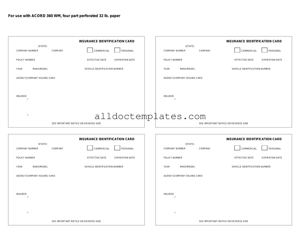 Fill in a Valid Acord 50 WM Form