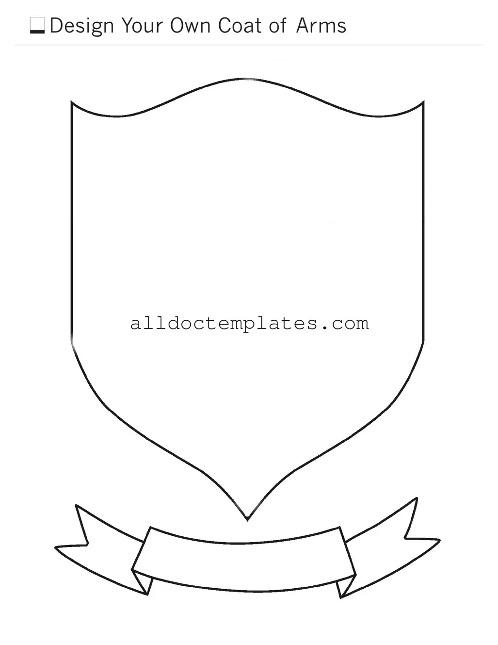 Fill in a Valid Coat Of Arms Form