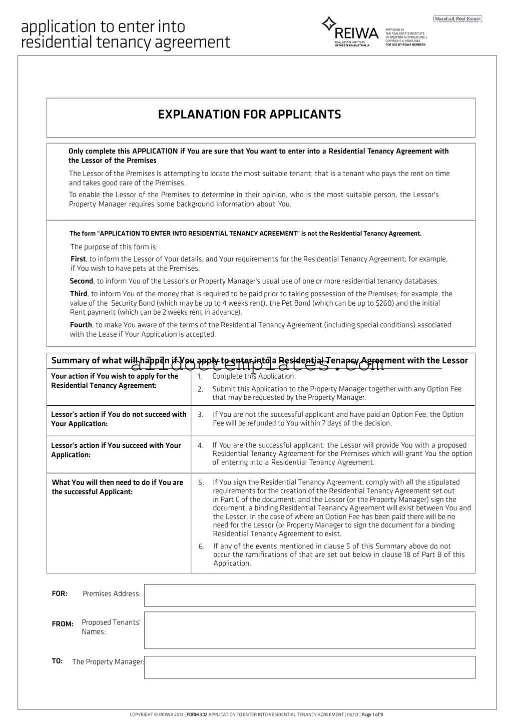 Fill in a Valid Reiwa Tenancy Application Form