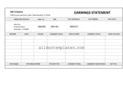 Fill in a Valid Independent Contractor Pay Stub Form