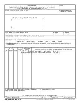 Fill in a Valid Da 1380 Form