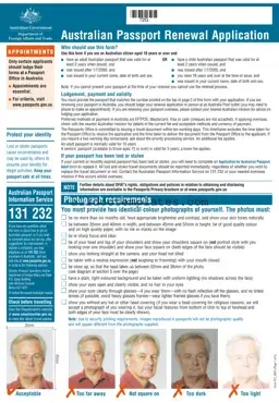 Fill in a Valid Australian Passport Renewal Form