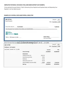 Fill in a Valid Payroll Check Form