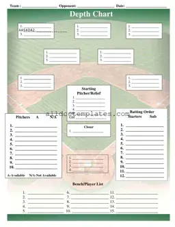 Fill in a Valid Baseball Field Lineup Form