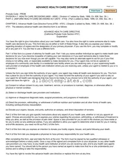 Fill in a Valid California Advanced Health Care Directive Form