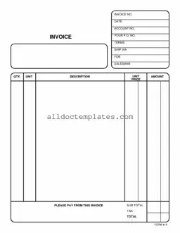 Fill in a Valid Free And Invoice Pdf Form