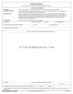 Fill in a Valid Da 2823 Form