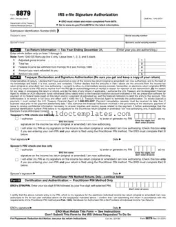 Fill in a Valid IRS 8879 Form