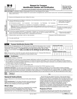 Fill in a Valid IRS W-9 Form