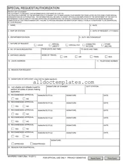 Fill in a Valid Navpers 1336 3 Form