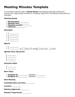 Valid Meeting Minutes Template