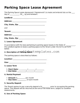 Valid Parking Space Lease Agreement Template