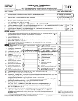 Fill in a Valid IRS Schedule C 1040 Form