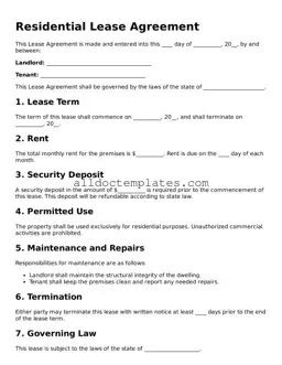 Valid Lease Agreement Template