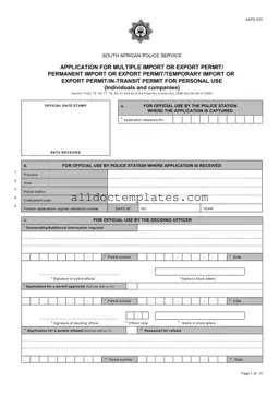 Fill in a Valid Saps 520 Form