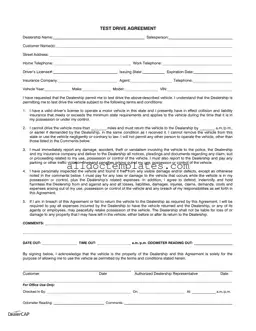 Fill in a Valid Test Drive Form