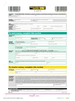 Fill in a Valid Western Union Form
