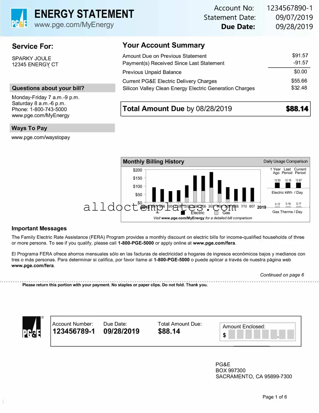 Fill in a Valid Utility Bill Form